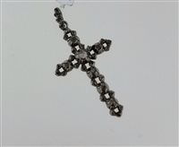 Pendente De Maria Donna in Oro Diamante CROCE ROSE DIAMANTI - CROCE ROSE DIAMANTI